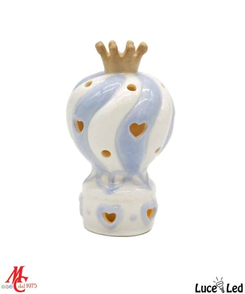 Bomboniera Mongolfiera Porcellana - Luce Led