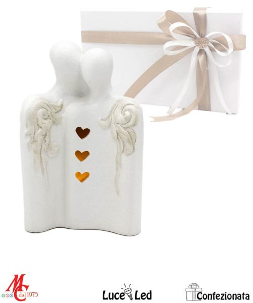 Bomboniera Matrimonio - Coppia Sposi luce led