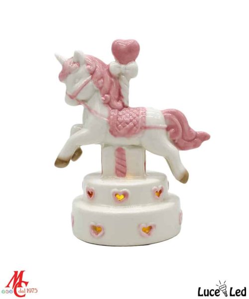 Bomboniera Unicorno Rosa - Luce Led