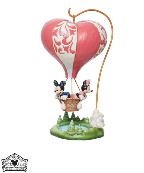 Statuetta Topolino E Minnie In Mongolfiere - Disney Traditions