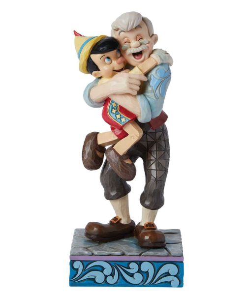 Statuetta Gepetto e Pinocchio - Disney Traditions