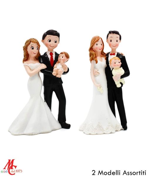 Sposi con Bimbo - 2 Modelli assortiti