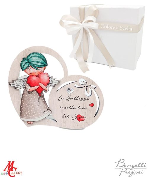 Bomboniera - Quadretto Angioletto con Cuore