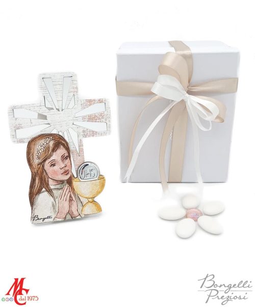 Bomboniere Comunione - Croce con Bimba