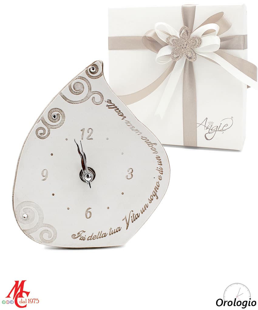 Bomboniera Orologio Goccia - Fai della tua Vita un sogno e del tuo Sogno una realtà