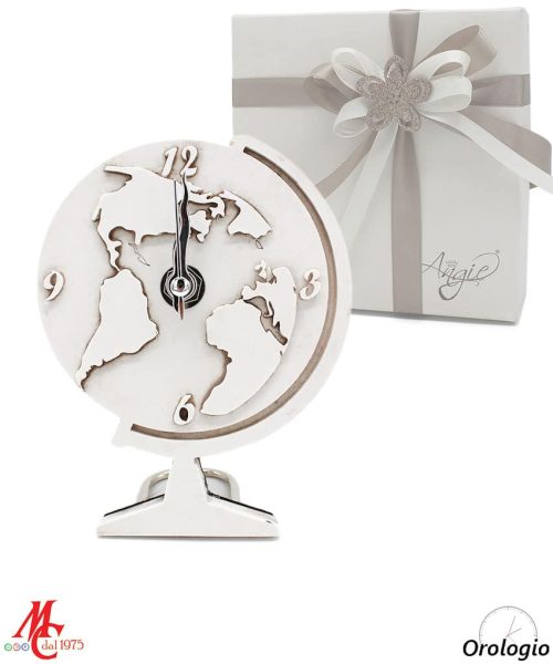 Bomboniera Orologio Mappamondo