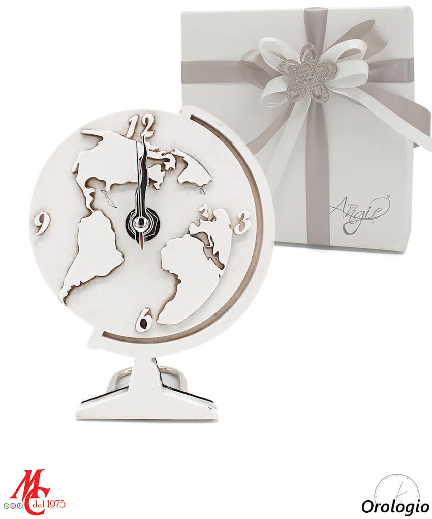 Bomboniera Orologio Mappamondo