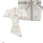 Bomboniera Croce Sacra Famiglia con Padre Nostro