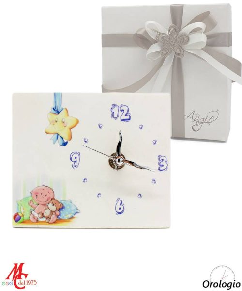 Bomboniera Orologio Bimbo/a con Stellina in Forex