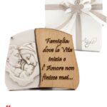 Bomboniera Sacra Famiglia "dove la Vita inizia e l'Amore non finisce mai"