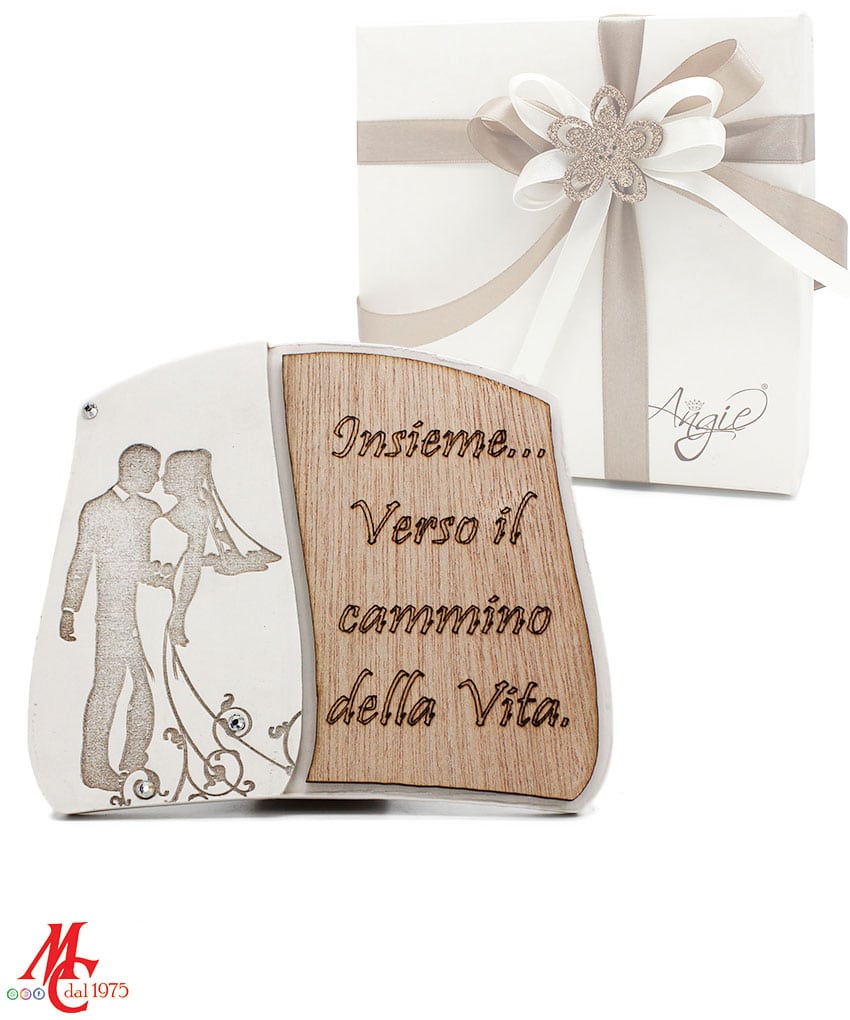 Bomboniera Matrimonio - Sposi: " Insieme... Verso il Cammino della Vita"