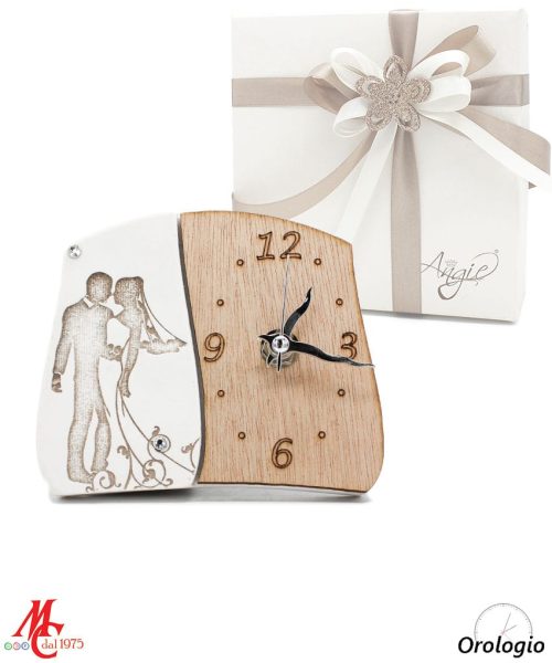 Bomboniera Matrimonio Orologio - Sposi: " Insieme... Verso il Cammino della Vita"