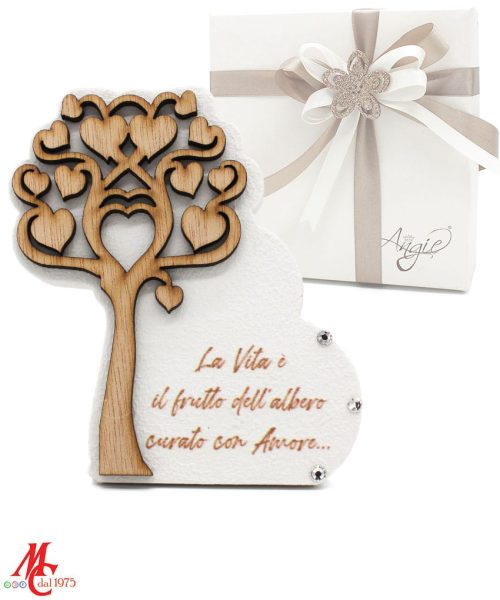 Bomboniera Albero della Vita: "la Vita è il frutto dell'Albero curato con Amore"