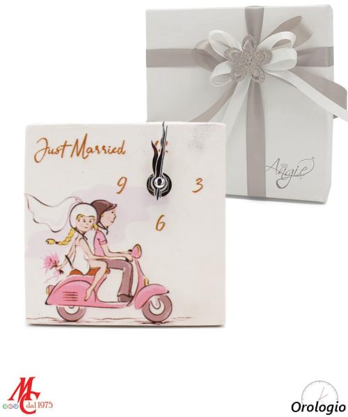Bomboniera Orologio Sposi Personalizzabile