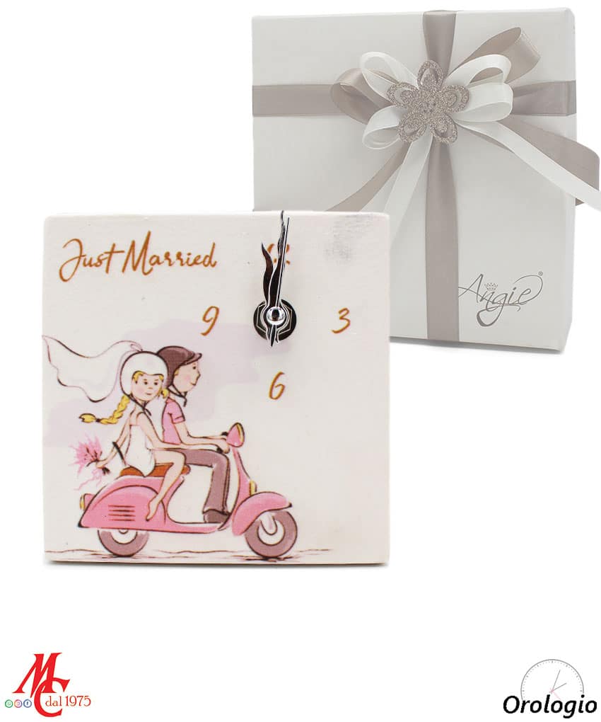 Bomboniera Orologio Sposi Personalizzabile