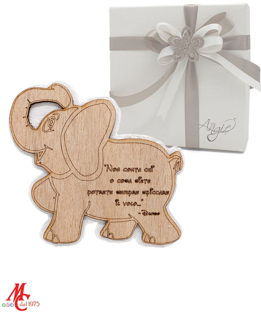 Bomboniera Elefante con Frase