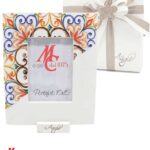 Bomboniera Portafoto decoro Maioliche