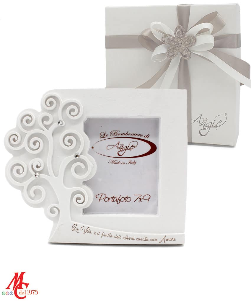 Bomboniera Linea Cleopatra - Portafoto con Albero della Vita "la Vita è il frutto dell'albero curato con Amore"