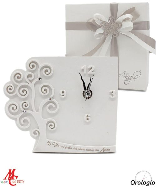 Bomboniera Linea Cleopatra - Orologio con Albero della Vita "la Vita è il frutto dell'albero curato con Amore"