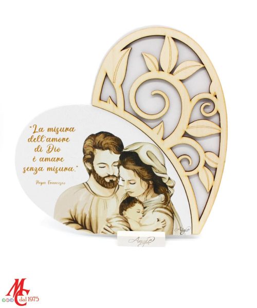 Icona Cuore SACRA FAMIGLIA - La misura dell'amore di Dio e Amare senza misura