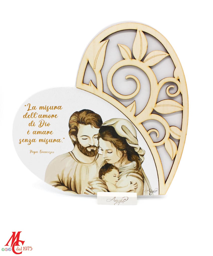 Icona Cuore SACRA FAMIGLIA - La misura dell'amore di Dio e Amare senza misura