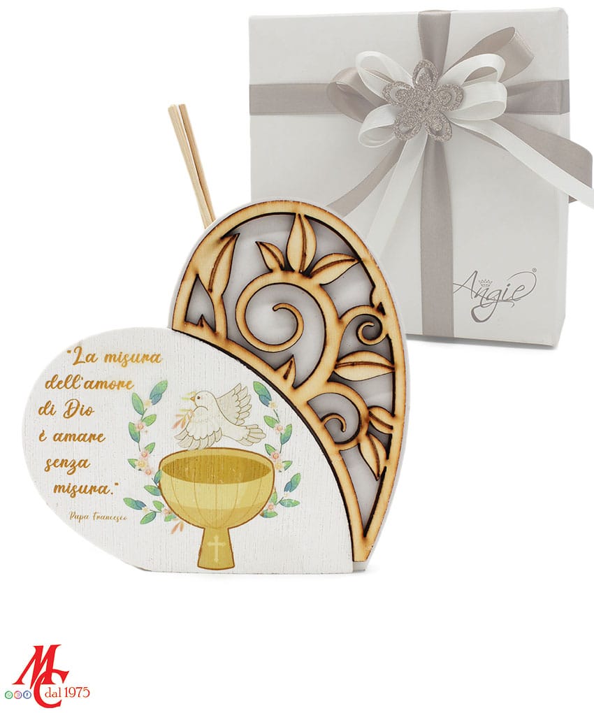 Bomboniera PROFUMATORE Cuore Battesimo