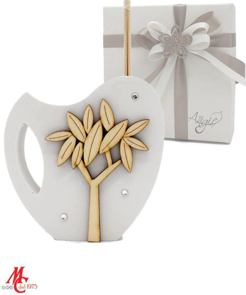 Bomboniera Profumatore con Albero di Ulivo in Legno
