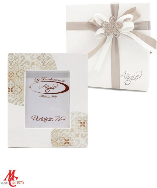 Bomboniera Portafoto tema Maioliche