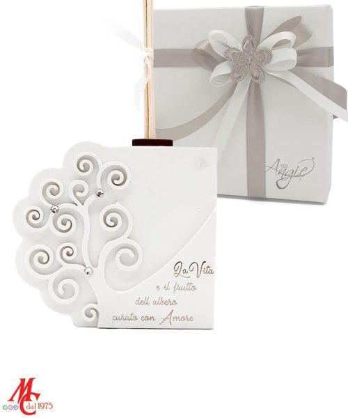 Bomboniera Profumatore Albero della Vita " la Vita è il frutto dell'albero curato con Amore"