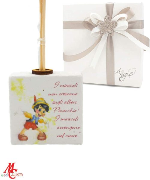 Bomboniera Profumatore Pinocchio quadrato