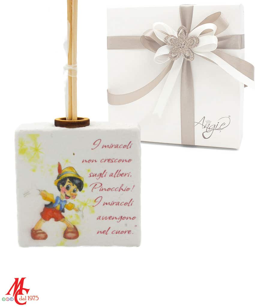 Bomboniera Profumatore Pinocchio quadrato