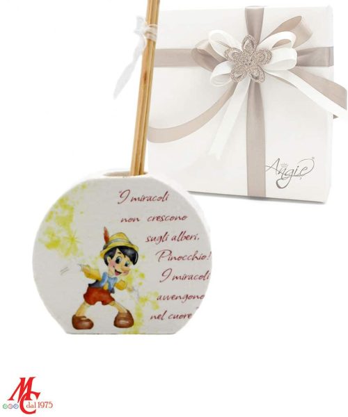 Bomboniera Profumatore Pinocchio Tondo