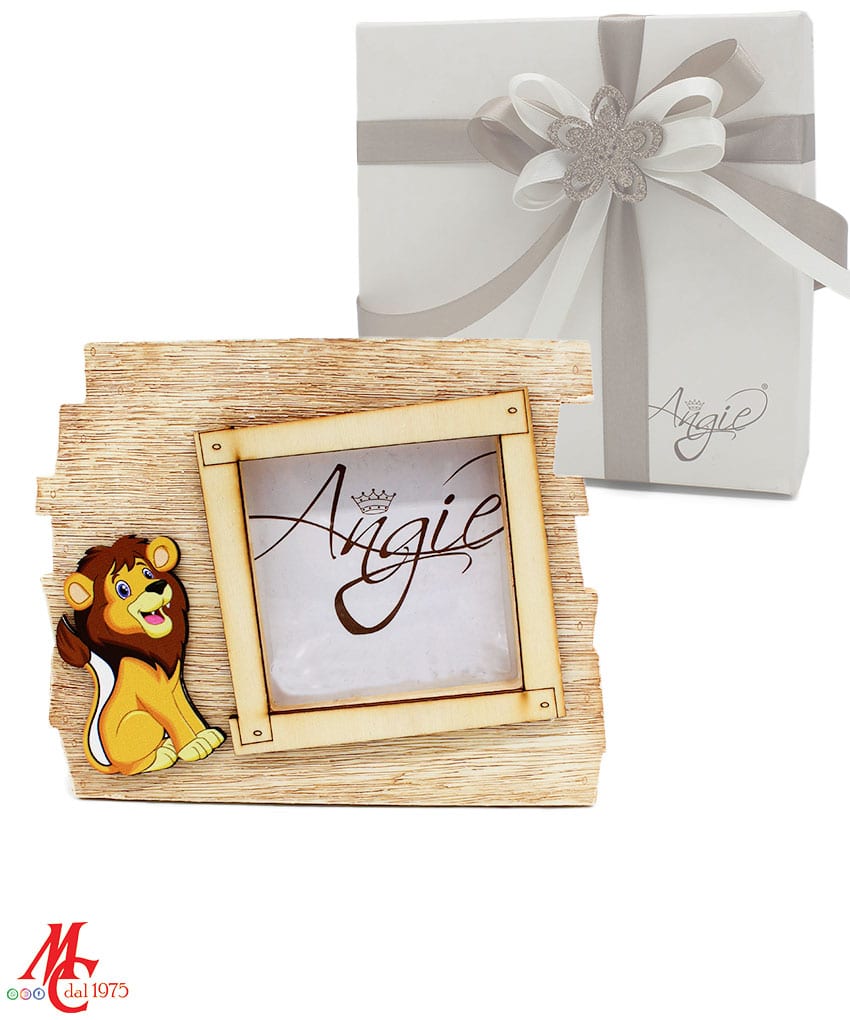 Bomboniera Linea Tobia Portafoto con Leone