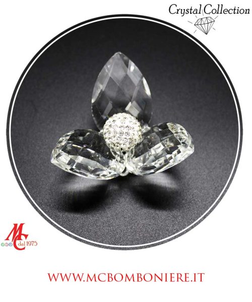 Bomboniera – Fiore Cristallo Swarovsky - 3 Petali