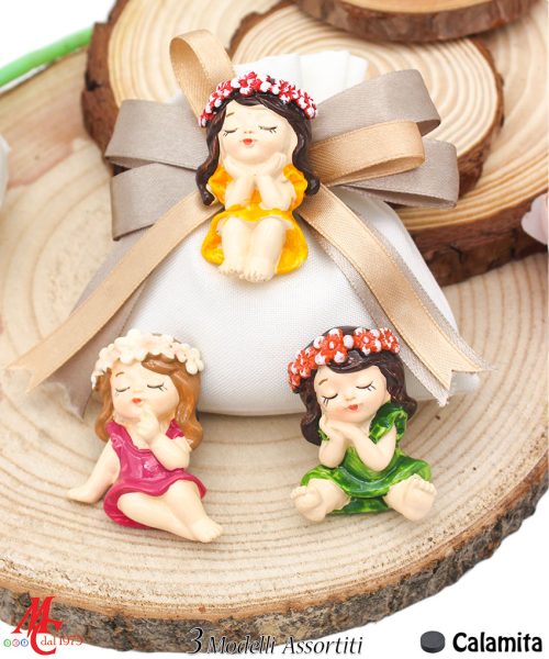 Sacchettino con Applicazione Magnete Damine (3 Modelli Assortiti)