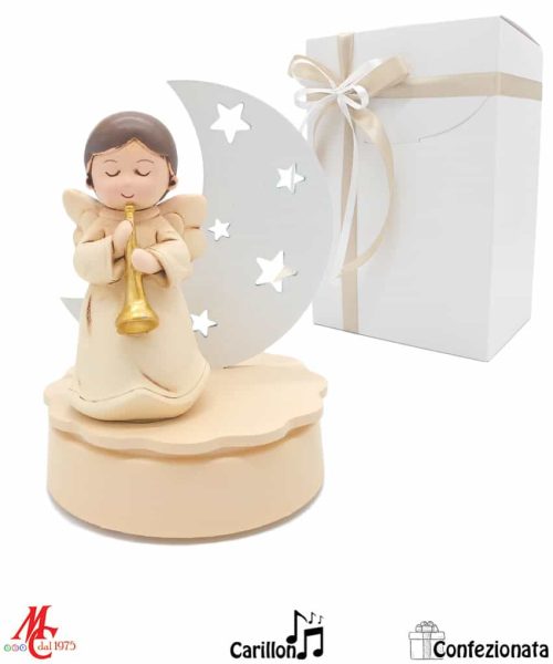 Bomboniera – Carillon Luna con Angioletto