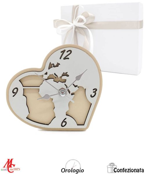 Bomboniera Confezionata – Orologio Cuore Mondo