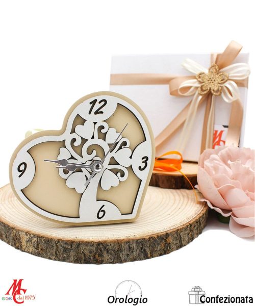 Bomboniera Orologio Cuore Albero della Vita - Completa di Confezione