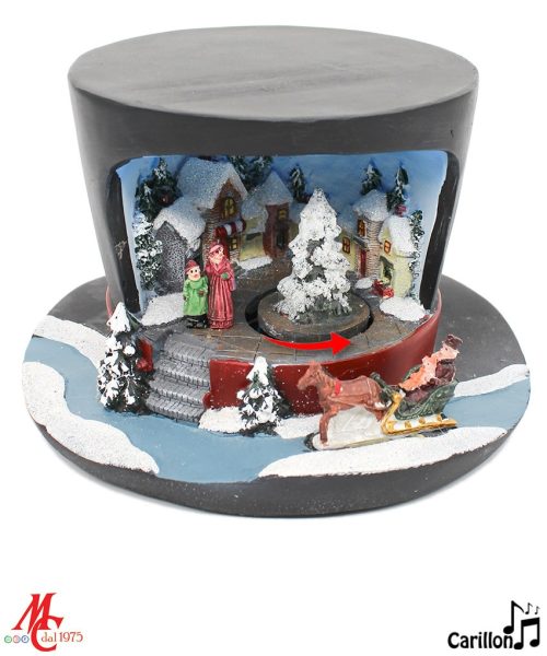 Villaggio di Natale nel Cappello - Carillon