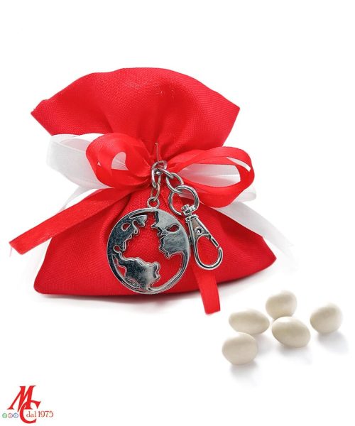 Bomboniera Mappamondo ciondolo 2D