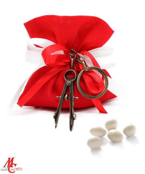 Bomboniera Laurea in Ingegneria e Architettura - Compasso Bronze