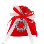 Bomboniera / Bustina Ciondolo Corona di Alloro per Laurea