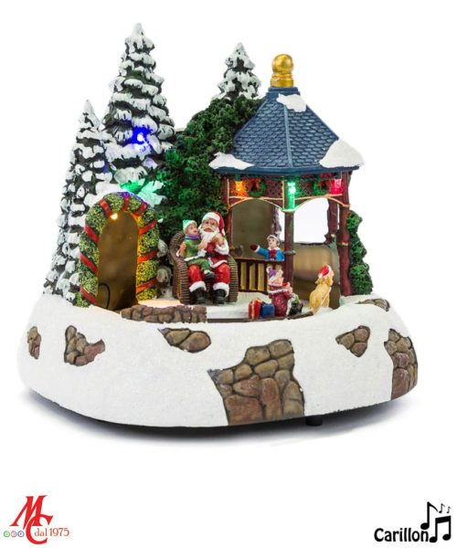 Paesaggio Natalizio Con Movimento Luci e Musica