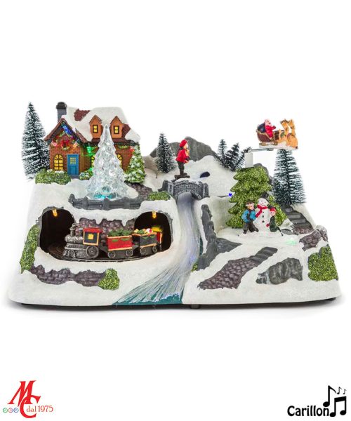 PAESAGGIO NATALIZIO Con Movimento Luci e Musica