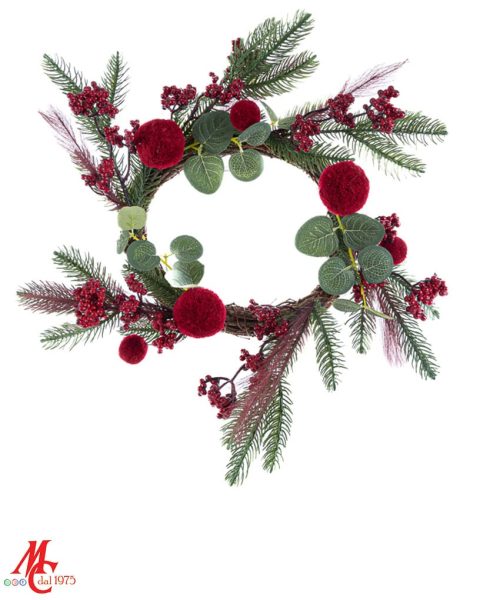 Ghirlanda Natalizia Rossa