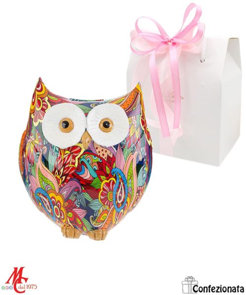 Bomboniera Gufo in Stile Pop-Art - Completa di Confezione