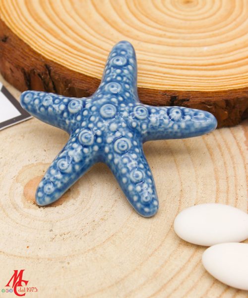 Bomboniera Stella Marina Blu in Porcellana