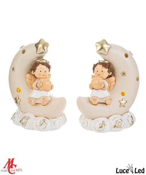 Bomboniera Angelo con Luce LED - 2 Modelli Assortiti