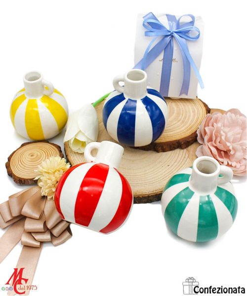 Bomboniera Vasetto Porcellana - Completa di Confezione