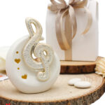 Bomboniera Chiave di Violino in Porcellana con LED - Completa di Confezione